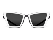 Titanium square sunglasses for women GRESSO Alba with Zeiss polarized grey lenses #color_grey―mono