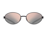 Titanium oval sunglasses for women GRESSO Corsica with Zeiss polarized graphite lenses #color_graphite