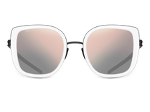 Titanium cat-eye sunglasses for women GRESSO Evita with Zeiss polarized graphite lenses #color_graphite