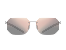 Titanium rimless sunglasses for men and women GRESSO Los Angeles with Zeiss polarized graphite lenses #color_graphite