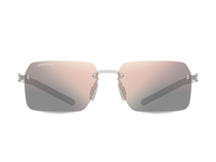 Titanium rimless sunglasses for men GRESSO Madagascar with Zeiss polarized graphite lenses #color_graphite