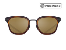 Titanium wayfarer sunglasses for men GRESSO Monaco with Zeiss photochromic brown lenses #color_brown-photochromic