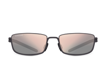 Titanium rectangle sunglasses for women GRESSO Montana with Zeiss polarized graphite lenses #color_graphite