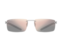 Titanium rimless sunglasses for men GRESSO Montana with Zeiss polarized graphite lenses #color_graphite