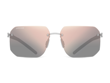 Titanium rimless sunglasses for men GRESSO New York with Zeiss polarized graphite lenses #color_graphite