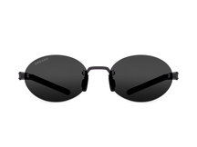 Titanium rimless sunglasses for men and women GRESSO Palo Alto with Zeiss polarized grey lenses #color_grey-mono