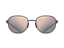 Titanium round sunglasses for men GRESSO Santa Fe with Zeiss polarized graphite lenses #color_graphite