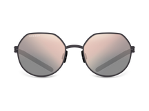 Titanium round sunglasses for men and women GRESSO Scotland with Zeiss polarized graphite lenses #color_graphite