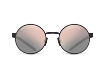Titanium round sunglasses for men GRESSO Seoul with Zeiss polarized graphite lenses #color_graphite
