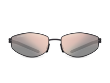 Titanium geometric sunglasses for women GRESSO Virginia with Zeiss polarized graphite lenses #color_graphite