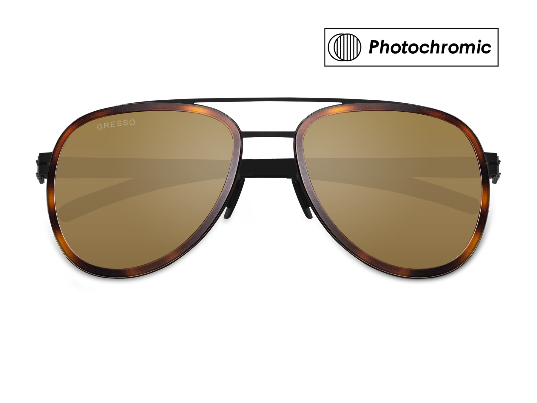 Photochromic clearance aviator sunglasses